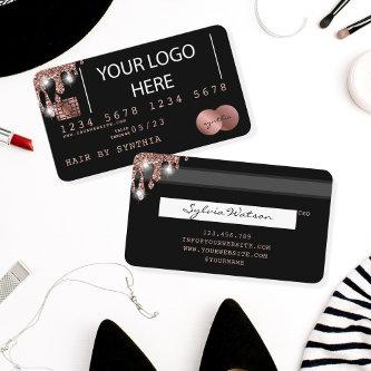 Add your logo Credit Card Styled Rose Gold