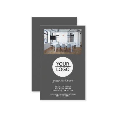 Add your Logo Custom Text Promotion Photo Grey