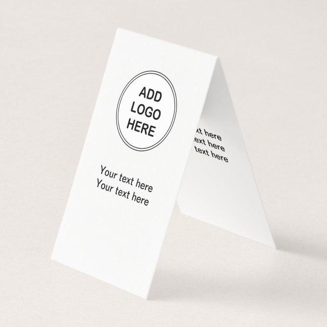 Add Your Logo Modern Vertical Design