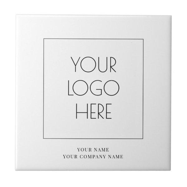 Add Your Logo Name Company Ceramic Tile