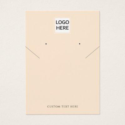 Add Your Logo Necklace Earrings Display Card (Edit