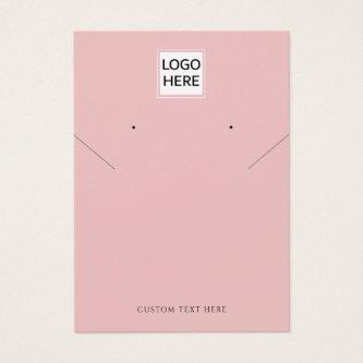 Add Your Logo Necklace Earrings Display Card (Edit