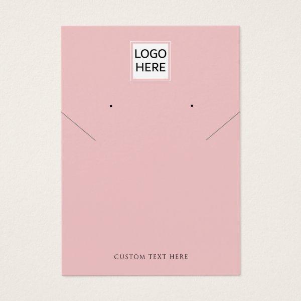 Add Your Logo Necklace Earrings Display Card (Edit