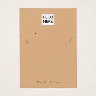 Add Your Logo Necklace Earrings Display Card (Edit