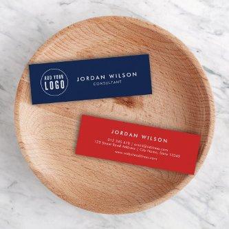 Add Your Logo Simple Minimalist Editable Color Mini