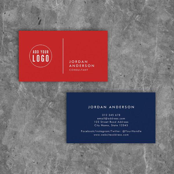 Add Your Logo Simple Separator Editable Color