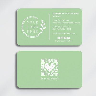 Add Your Logo Social Media QR Code Corporate