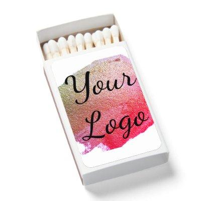 add your logo website pink green golden simple mi  matchboxes