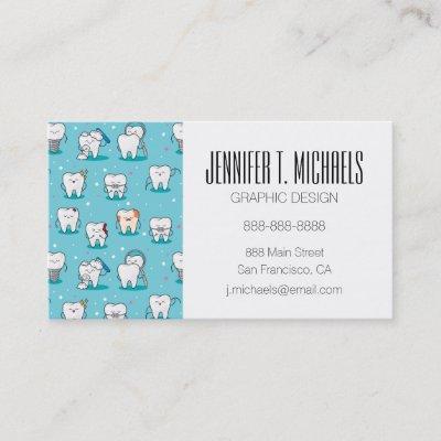 Add Your Name | Cute Dental Pattern