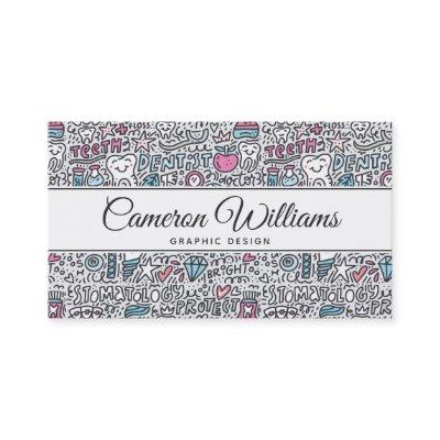 Add Your Name | Dental Cartoon Pattern