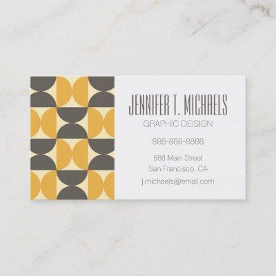 Add Your Name | Mid-Century Modern Brown & Gold