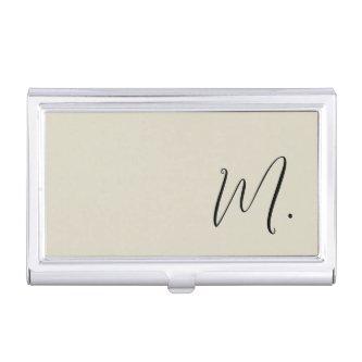 Add Your Name Modern Monogram Initial Calligraphy  Case