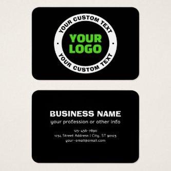 Add Your Own Business Logo or Uploaded Design