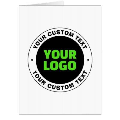 Add Your Own Business Logo or Uploaded Design Card