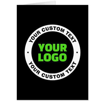 Add Your Own Business Logo or Uploaded Design Card