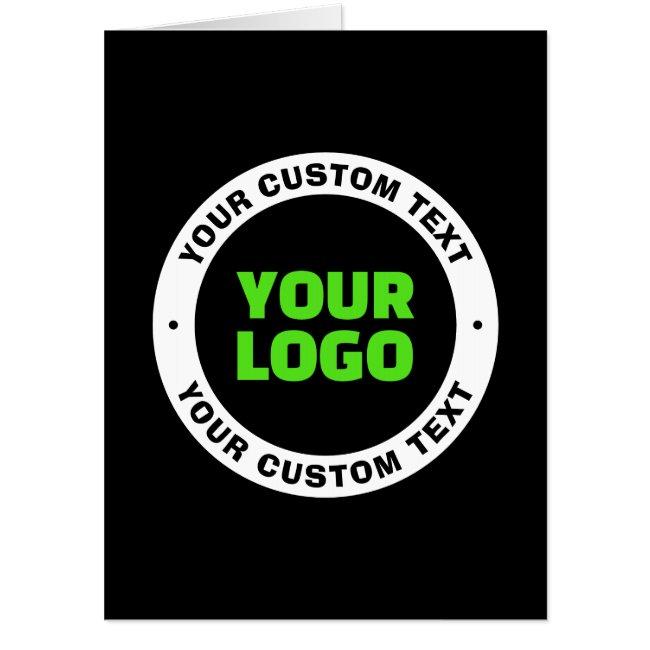 Add Your Own Business Logo or Uploaded Design Card
