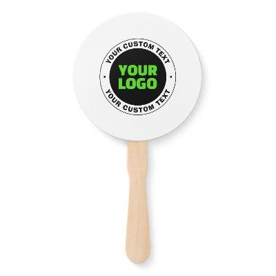Add Your Own Business Logo or Uploaded Design Hand Fan