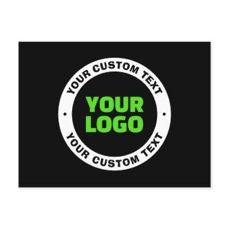 Add Your Own Business Logo or Uploaded Design Postcard