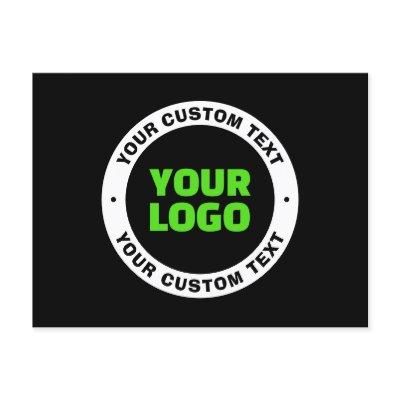 Add Your Own Business Logo or Uploaded Design Postcard
