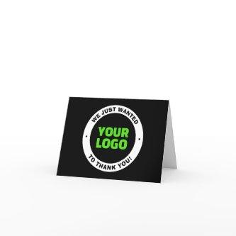 Add Your Own Business Logo or Uploaded Design Thank You Card
