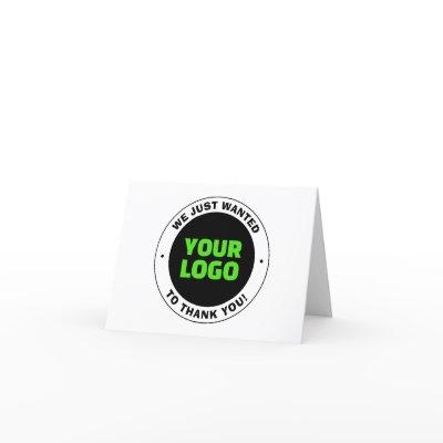 Add Your Own Business Logo or Uploaded Design Thank You Card