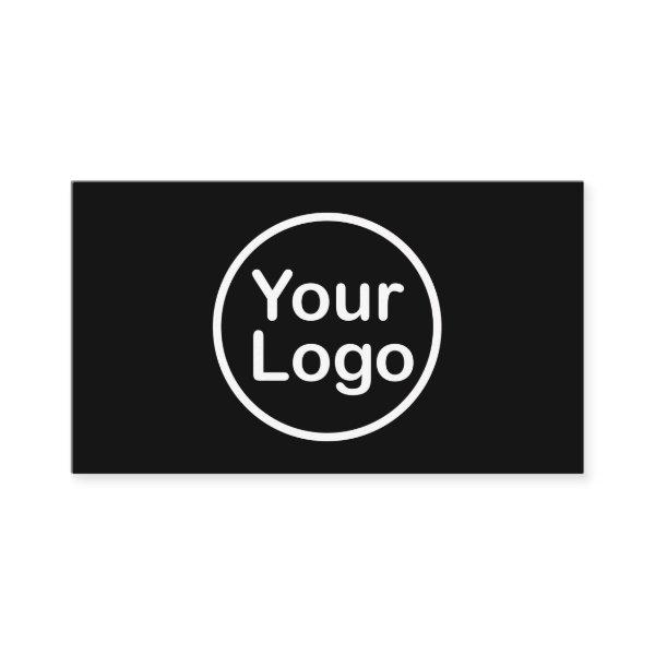 Add Your Own Logo | Black Background Enclosure Card