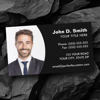 Add your own photo modern professional black