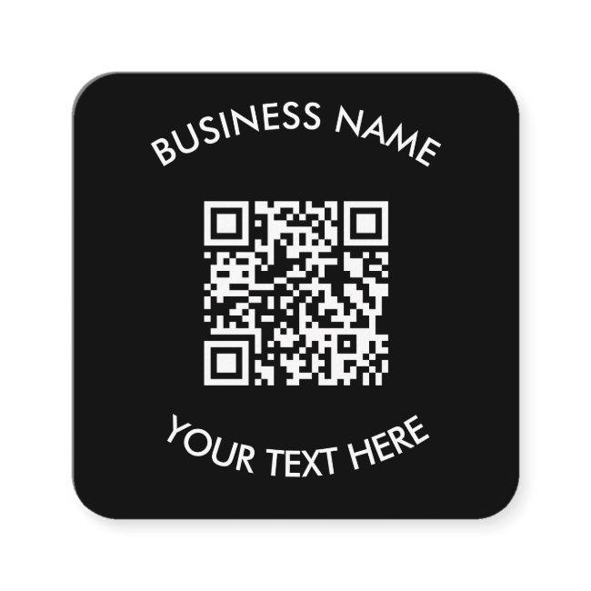 Add your own QR Code text Scan Minimal Simple  Squ Square