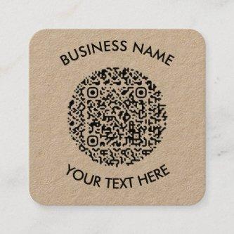 Add your own round QR Code Scan Minimal Simple Squ Square