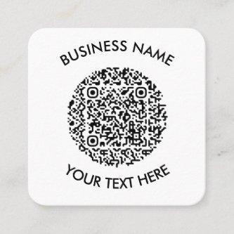 Add your own round QR Code Scan Minimal Simple Square