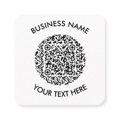 Add your own round QR Code Scan Minimal Simple Square