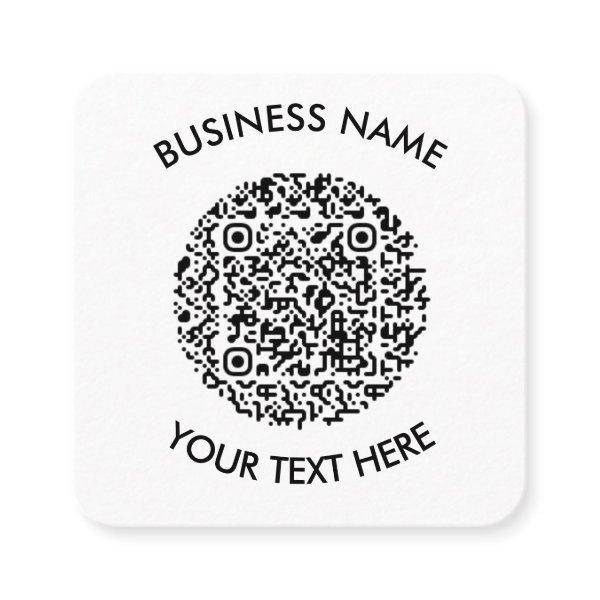 Add your own round QR Code Scan Minimal Simple Square