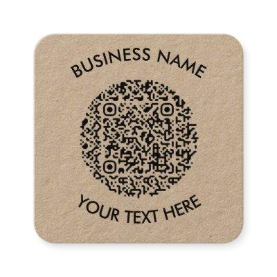Add your own round QR Code Scan Minimal Simple Square