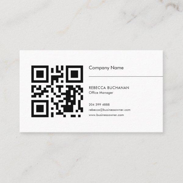 Add Your QR Code Simple Company Logo