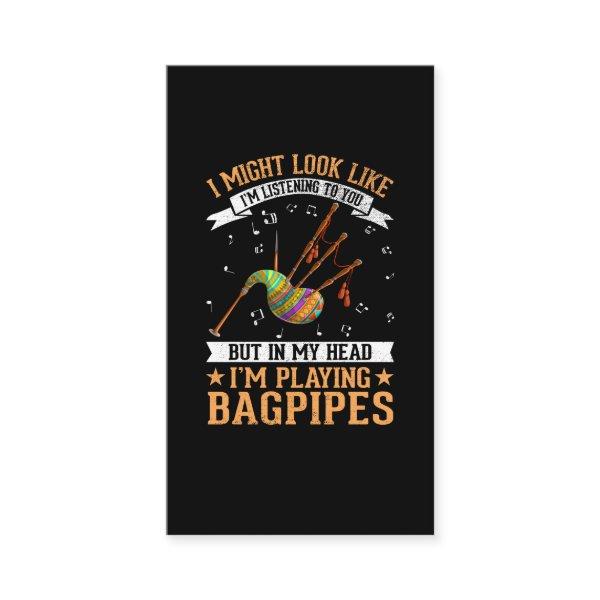 Addicted Bagpiper Music Lover Funny Bagpipe Player