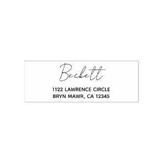 Address Custom Handwritten Self-inking Stamp