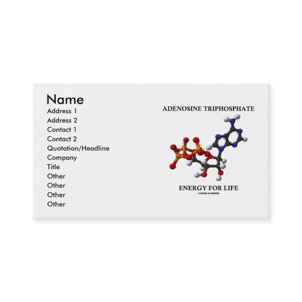 Adenosine Triphosphate (ATP) Energy For Life