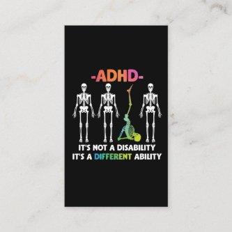 ADHD Not Disability Different Ability Skeleton