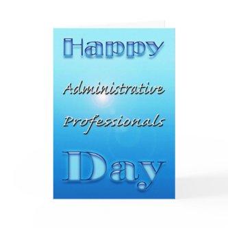 Administrative Professionals Day Blue Cards