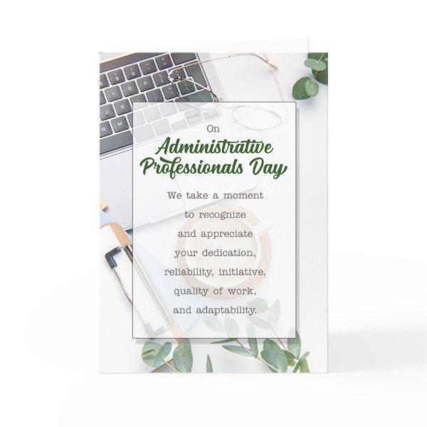 Administrative Professionals Day Office Botanical Holiday Card