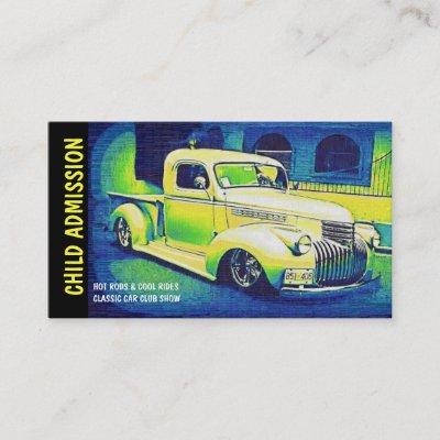 Admission Ticket for Classic Auto Show or Club