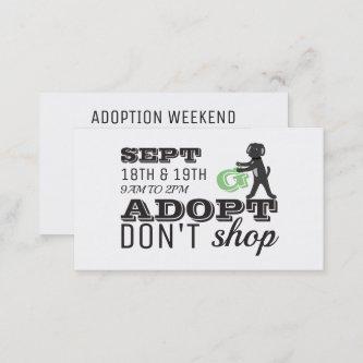 Adopt Don't Shop, Pet Adoption Event Advertising
