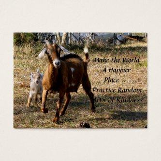 Adorable Goats Random Acts of Kindness Cards