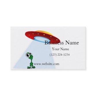 Adorable Little Alien & Flying Saucer