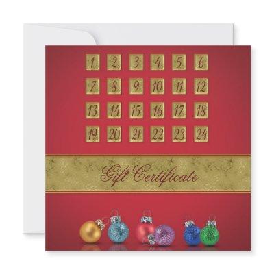 Advent Calendar Christmas Ornaments