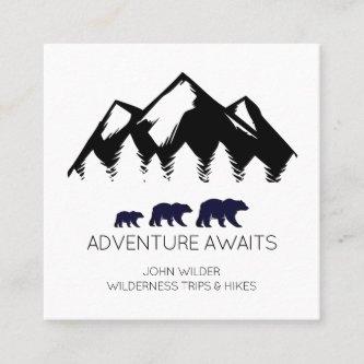 Adventure Awaits Rustic Bears Outdoor Hikes Guide Square