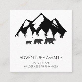 Adventure Awaits Rustic Bears Wilderness Guide Square