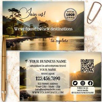 Adventure Travel Agent Modern QR Code