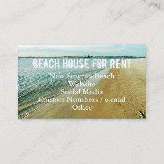 Advertise Beach House Rental Photo Template