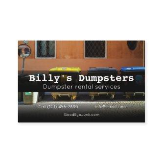 Advertise Dumpster Rental Services company